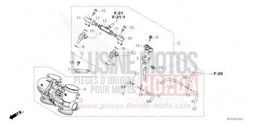 CORPS DE PAPILLON CRF1100A3R de 2024